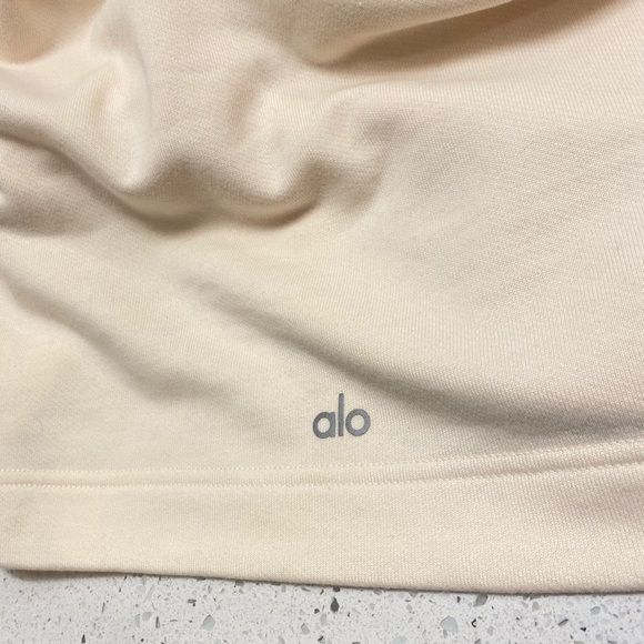 ALO Yoga Tops Cadence Black Cropped Pullover - S - Picture 8 of 9